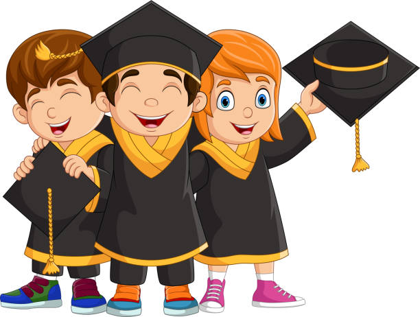 Ilustración de Niños De Graduación De Dibujos Animados Con Disfraces Negros y más Vectores Libres de Derechos de Graduación - iStock Ilustración de Niños De Graduación De Dibujos Animados Con Disfraces Negros y más Vectores Libres de Derechos de Graduación - iStock