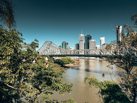 brisbane skyline at dusk