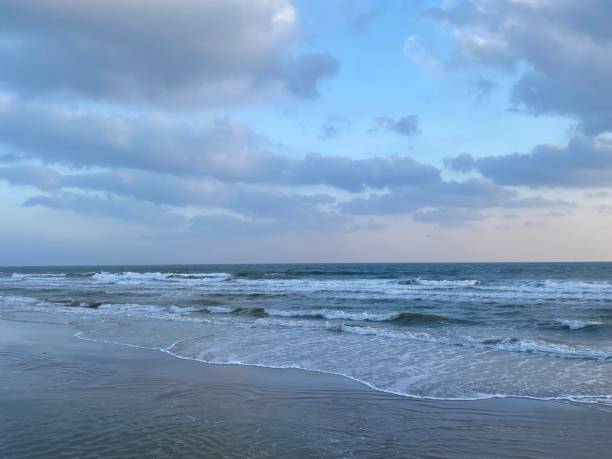 istock Beautiful sunrise sea sky view background 1401273696