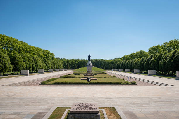 Berlin, Germany -June, 2022: The Soviet War Memorial  in Berlin's Treptower Park