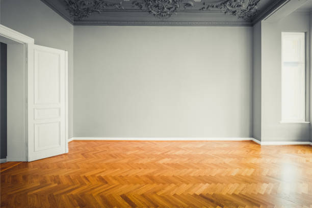 istock empty room, freshly painted, old apartment renovation old building restoration - 1401280575