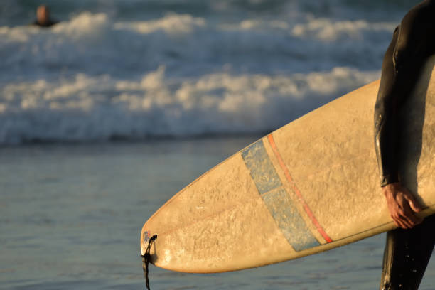 Dusk surfing at Byron Bay