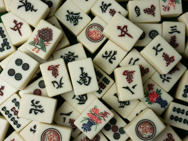 istock The mahjong  is Chinese board game  top view image 1401290710