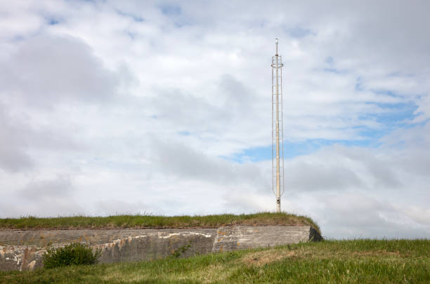 istock Old communication or radar tower on top of a ww2 bunker 1401292677