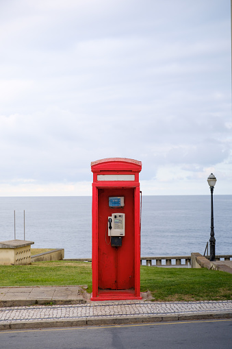 Red letterbox on the Isle of Skye, Scotland