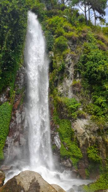 istock view of the waterfall on Lake Toba 1401299800