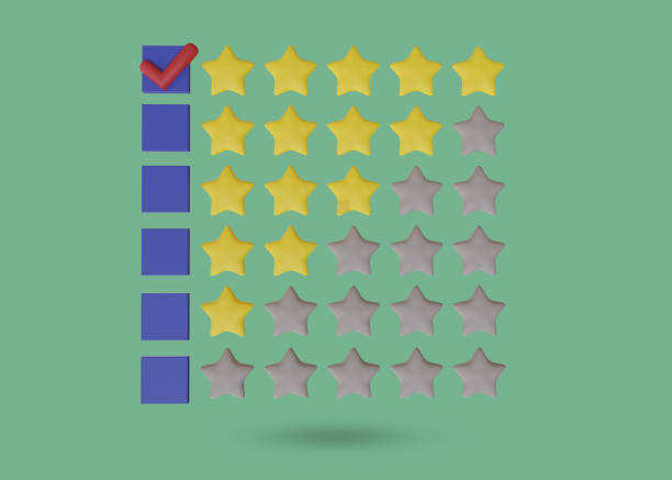 5 star 3d clipboard rating for best rating clipboard feedback concept
