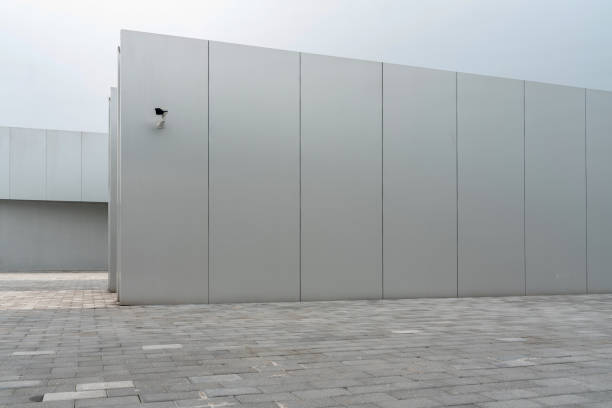 istock empty ground floor in front of modern architecture exterior. 1401309548