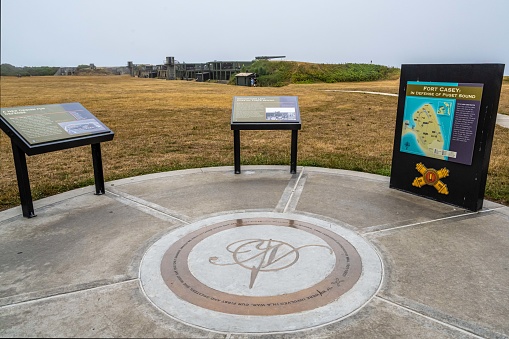 Whidbey Island, WA, USA - August 20, 2021: The Fort Casey Historical State Park