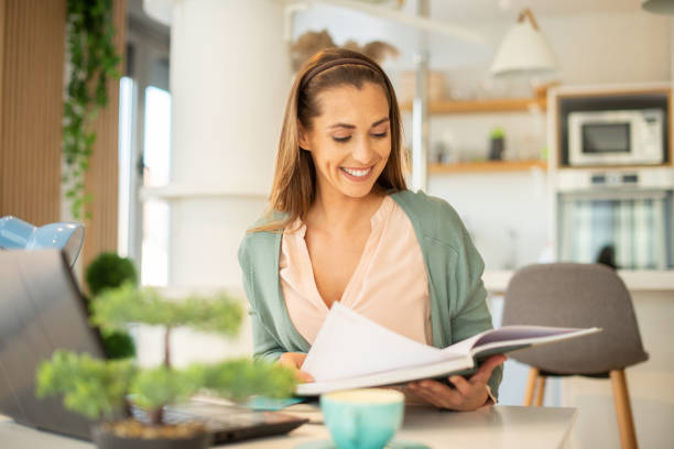 istock Young businesswoman working from 1401315301