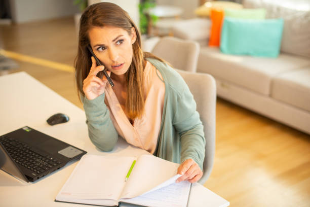 istock Young woman working from home 1401316208