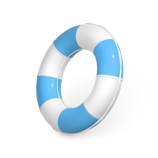 istock 3D Swim ring. Realistic swiming circle. Summer time symbol isolated on white background. Summertime object. Vector illustration 1401318107