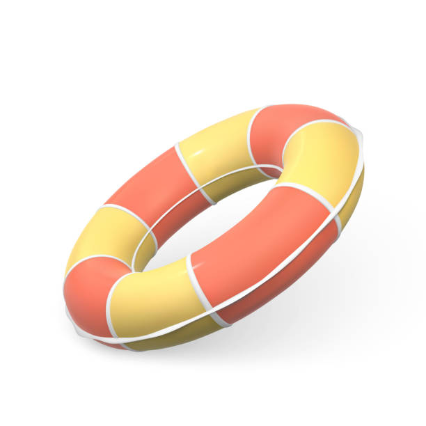 istock 3D Swim ring. Realistic swiming circle. Summer time symbol isolated on white background. Summertime object. Vector illustration 1401318181