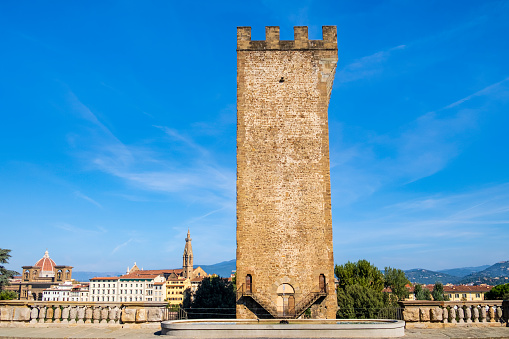 Tower of San Niccolò, once a gate in the former defensive walls of Florence, erected in 1324