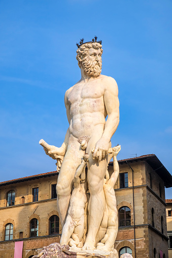 The Fountain of Neptune of Florence, located in Piazza della Signora, was designed by Baccio Bandinelli, but created by Bartolomeo Ammannati between 1560 and 1574