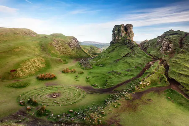 Fairy Glen Skye Island Scotland landscape summer colors