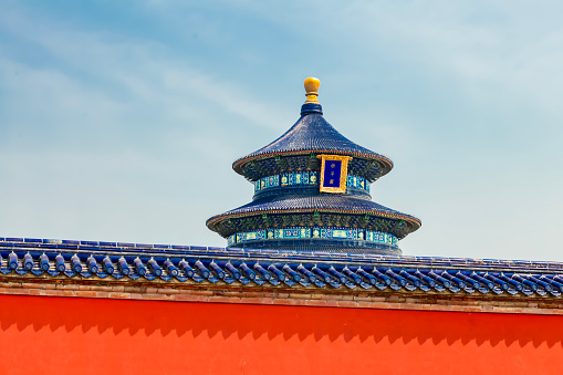 Beijing Temple of Heaven, the main building of the Temple of Heaven inside the red wall