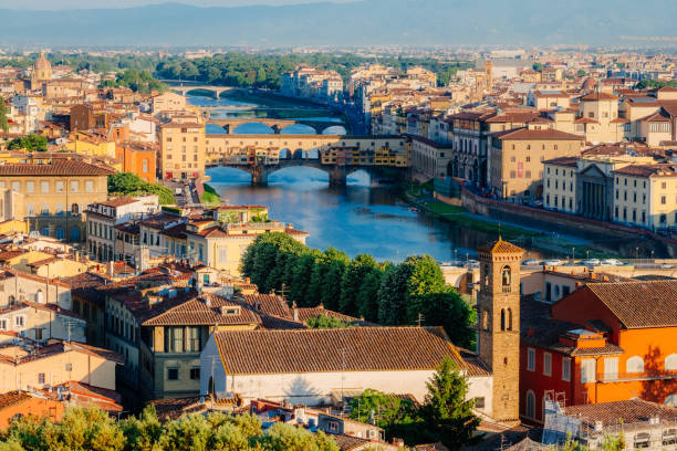 florence, tuscany, 이탈리아 - italy bell tower built structure building exterior 뉴스 사진 이미지