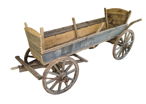 istock vintage wooden cart 1401330087
