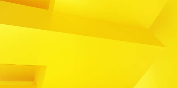 istock 3d rendering of yellow abstract geometric background. Scene for advertising, technology, showcase, banner, cosmetic, fashion, sport, business, metaverse, cyber. Sci-Fi Illustration. Product display 1401331472