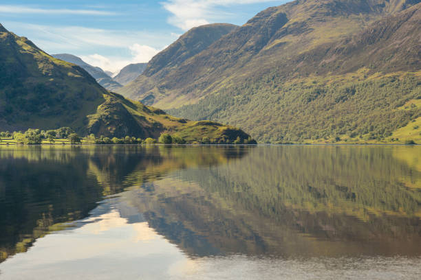 Crummock Water View of Crummock Water and the hills that surround it's shores english lake district stock pictures, royalty-free photos & images