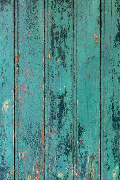 istock Worn out door close-up, textured and weathered 1401333384
