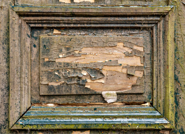 Worn out door macro, textured and weathered.Taken from the ruins of an old barn in Belgium, Europe.