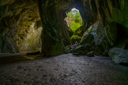 Cathedral quarries located above Little Langdale