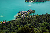 Maria Wörth at lake Wörthersee in Carinthia Austria