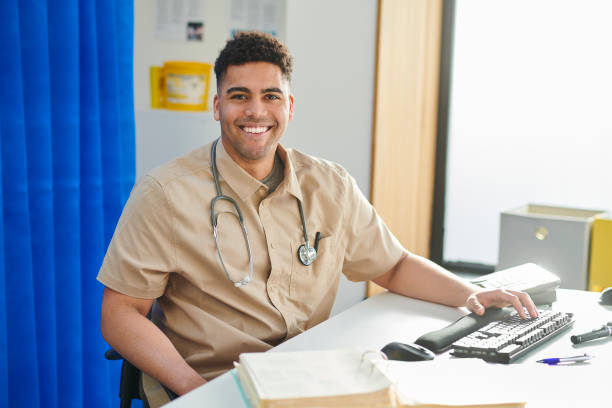 istock young doctor portrait 1401340940