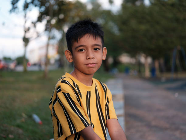 Emotional child portrait