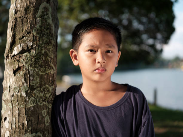 Emotional child portrait