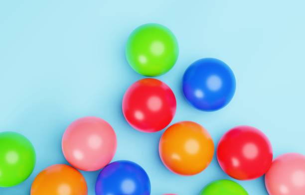 istock 3D image of a simple and cute color ball 1401345903