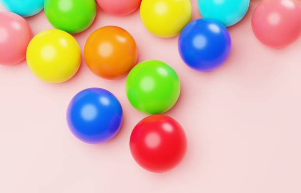 istock 3D image of a simple and cute color ball 1401345908