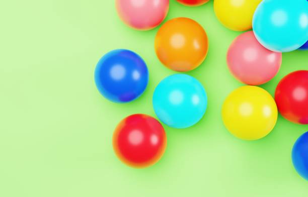 istock 3D image of a simple and cute color ball 1401345914