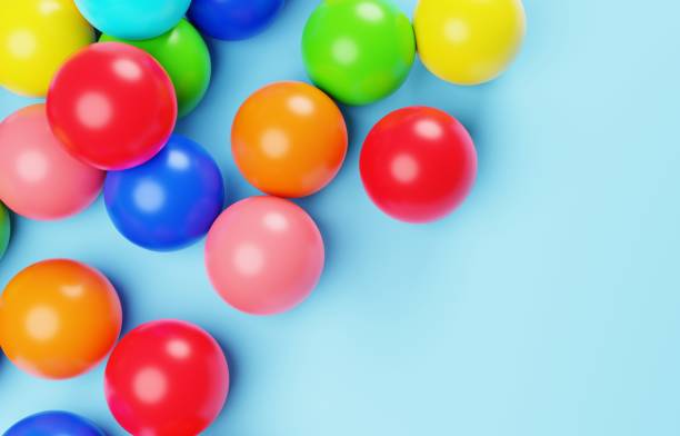 istock 3D image of a simple and cute color ball 1401345930