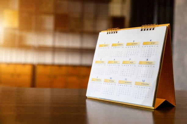 istock Calendar Event Planner , business schedule planning appointment meeting concept . 1401346256