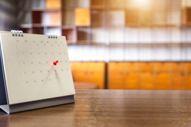 istock Calendar Event Planner , business schedule planning appointment meeting concept . 1401346262