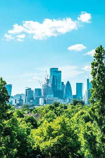London City skyline, view from Stave Hill