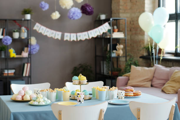 istock Candy bar at party at home 1401363957