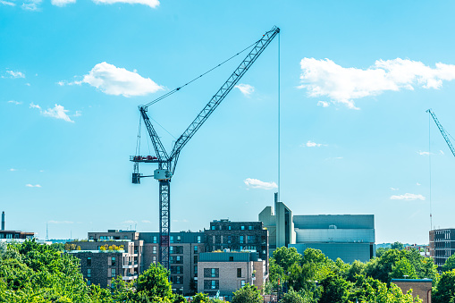 Construction site and development in UK