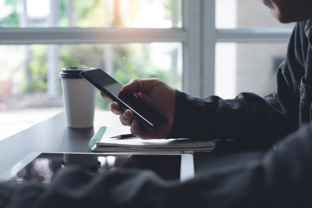 istock Businessman working from home office 1401373174