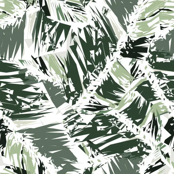 Vector illustration of Camouflage seamless pattern. Abstract army background.