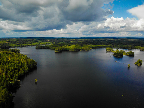 Finland lake nature landscape forest wilderness