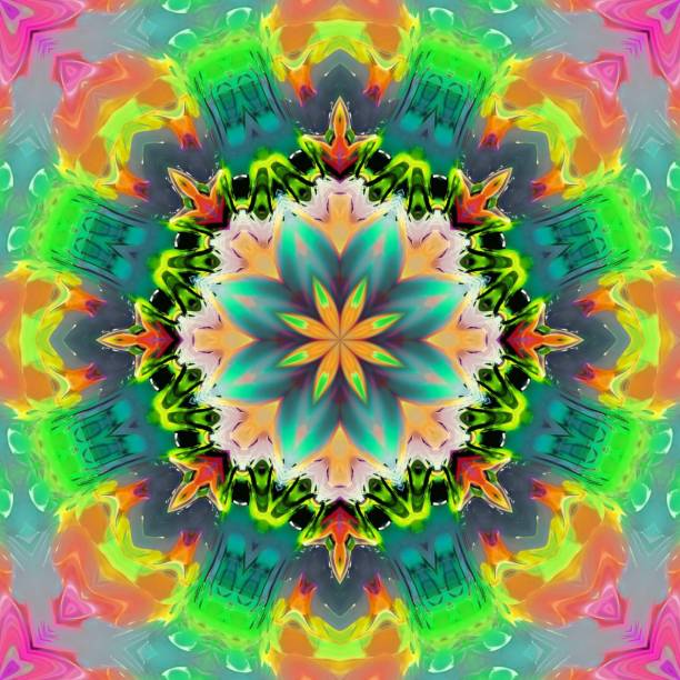 istock Texture of colorful patterns with beautiful design variants such as kaleidoscope, seamless pattern, polar, geometry, and spiral 1401377739