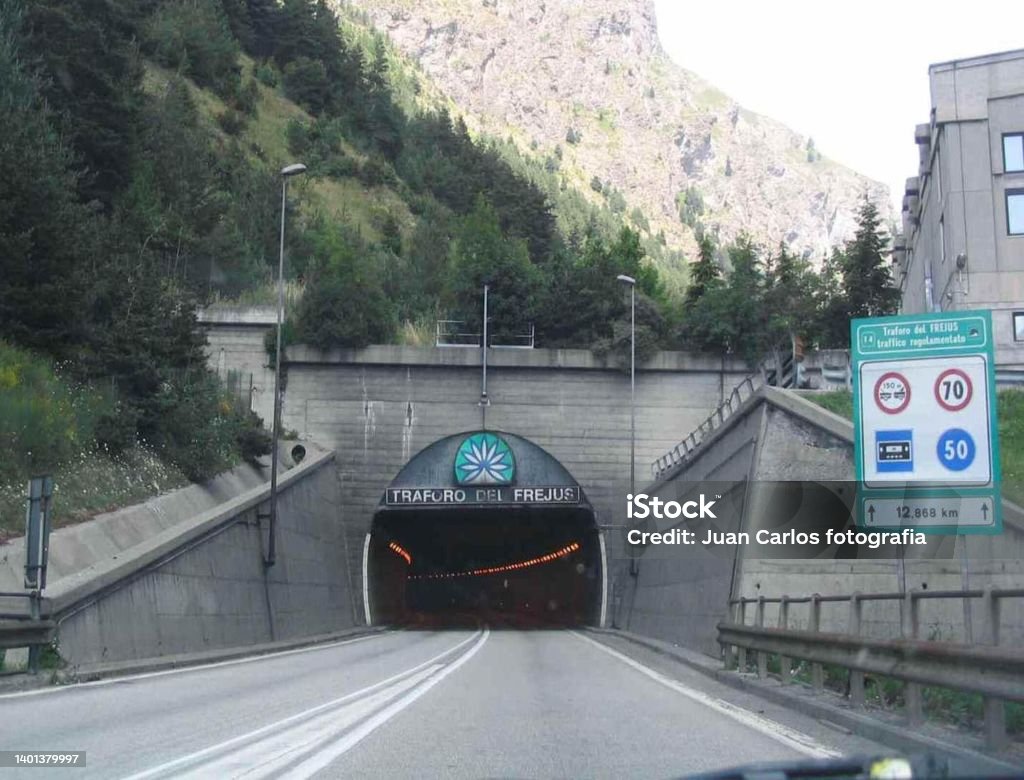 The Fréjus Tunnel, or Fréjus Tunnel (French: Tunnel du Fréjus), is a road tunnel linking France and Italy, under the mountain of Fréjus, between Modane and Bardonecchia The Fréjus Tunnel (French: Tunnel du Fréjus) is a road tunnel linking France and Italy, under the Fréjus mountain, between Modane and Bardonecchia. Architecture Stock Photo