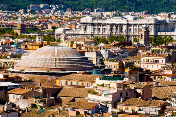 istock View of Rome's rooftops taken from the Vittoriano's panoramic viewpoint 1401380451