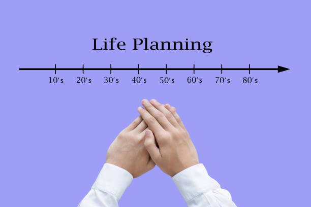 istock Business man thinks about life planning. 1401381410
