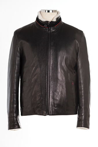 Motorcycle leather jackets in store