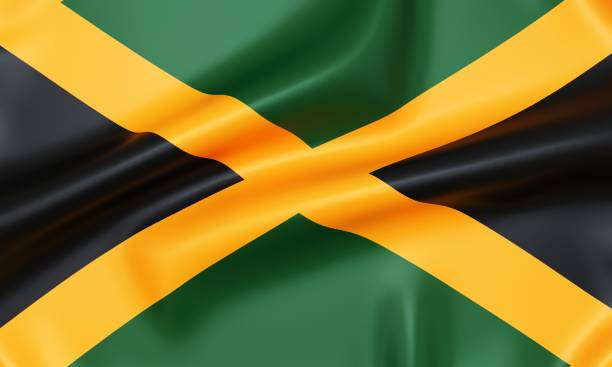 istock Flag of Jamaica, 3d rendering. 1401383140